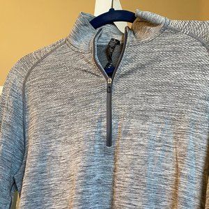 New! Lululemon Men's Grey Metal Vent Tech 1/2 Zip